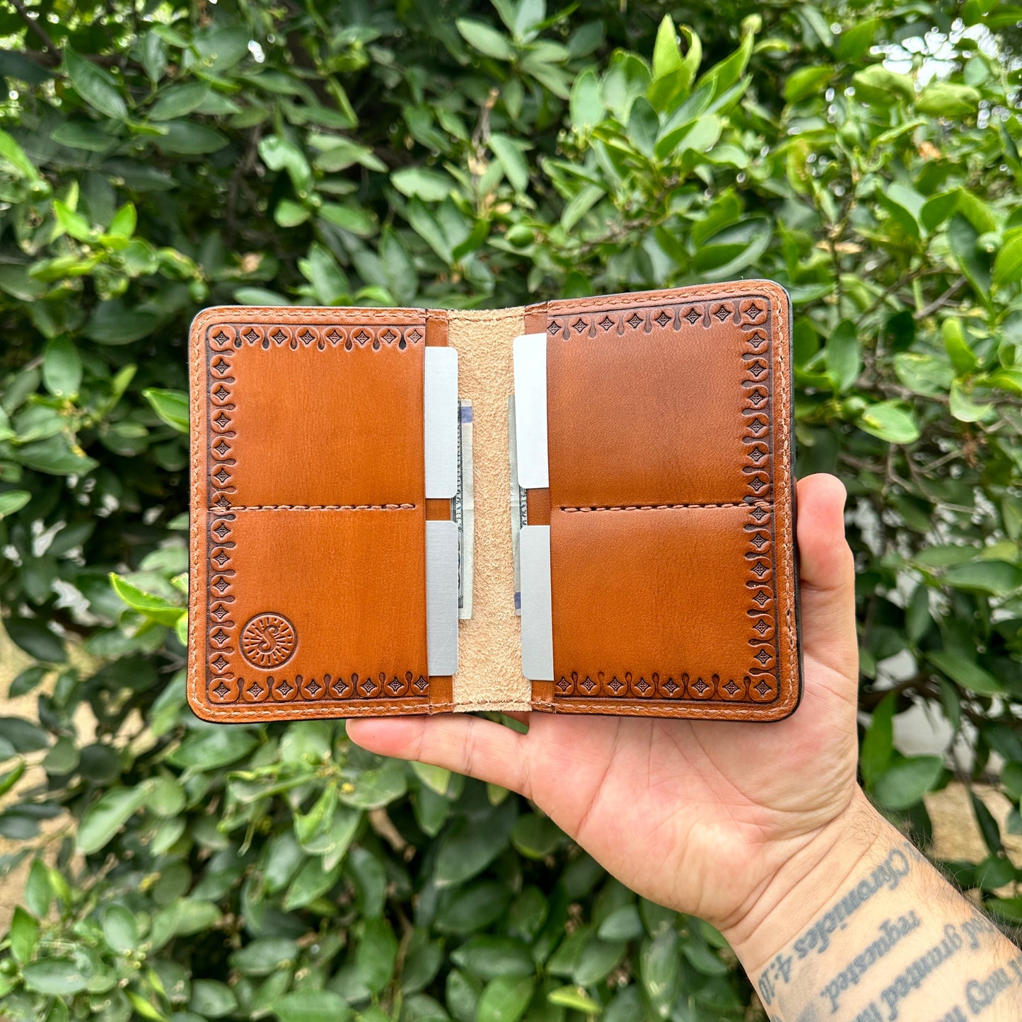 Aztec Calendar Medium/Passport Wallet