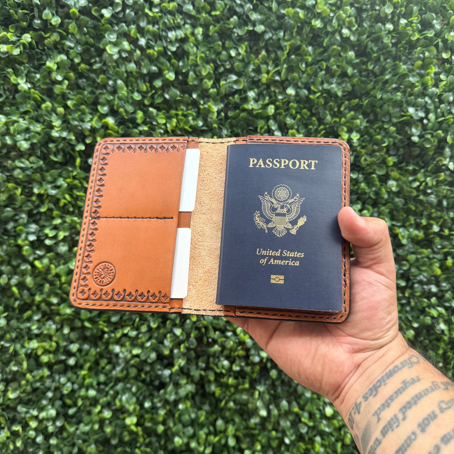 Aztec Calendar Medium/Passport Wallet