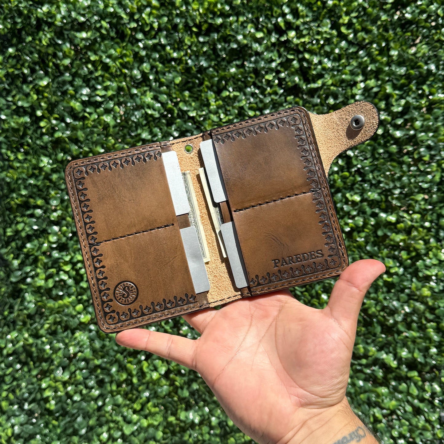 Aztec Calendar Biker/Trucker Medium Wallet