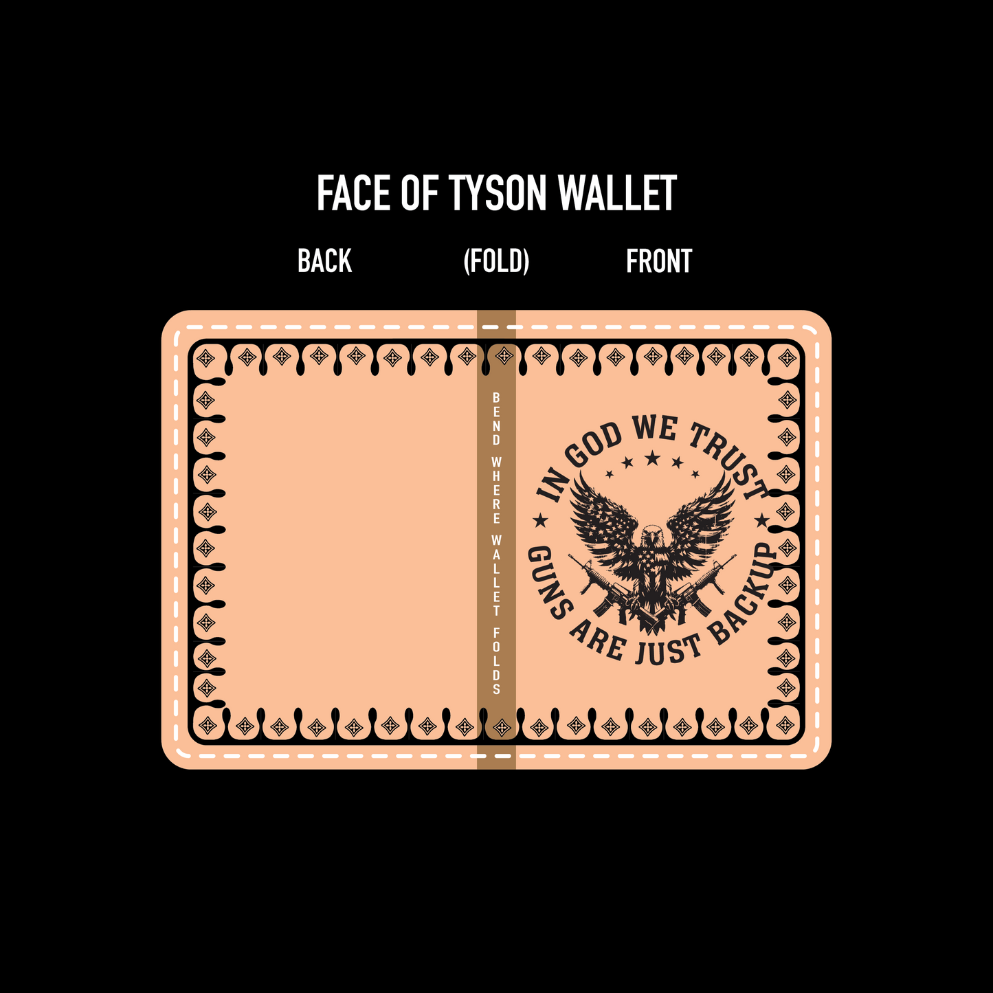 In God We Trust Tyson Wallet Mock Up