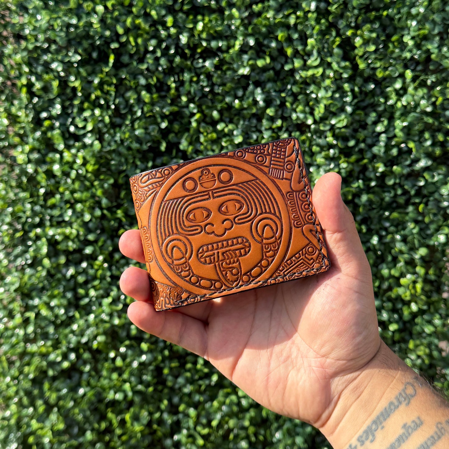 Aztec Calendar Bi-Fold Wallet