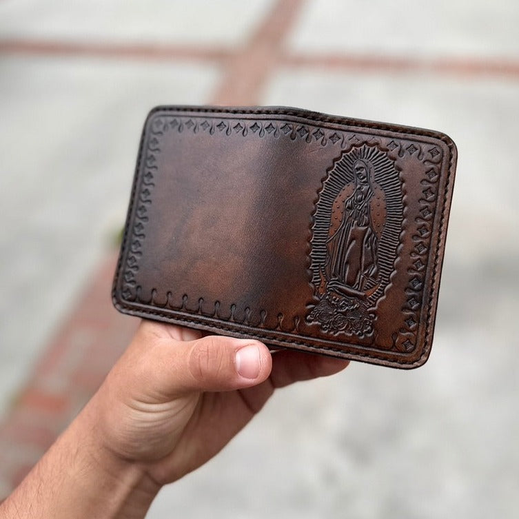 Virgin Mary Tyson Wallet – Solis Leather Goods