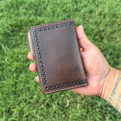 Aztec Calendar w/ Eagle Biker/Trucker Medium Wallet