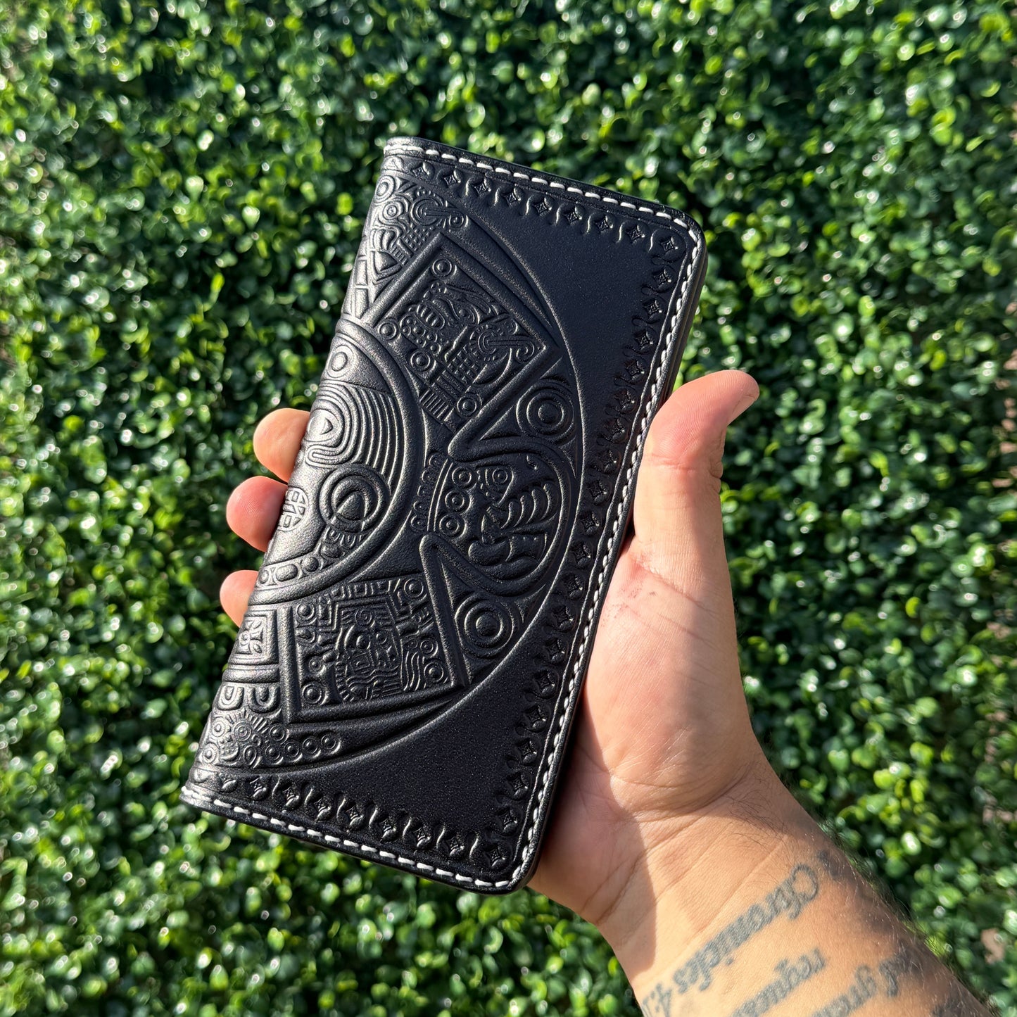 Aztec Calendar Long Wallet