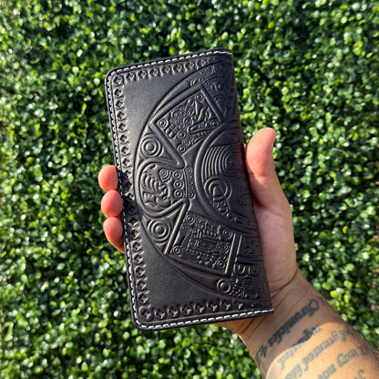 Aztec Calendar Long Wallet