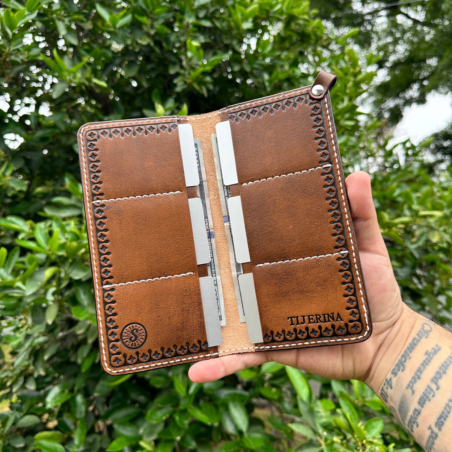 Aztec Calendar Long Wallet