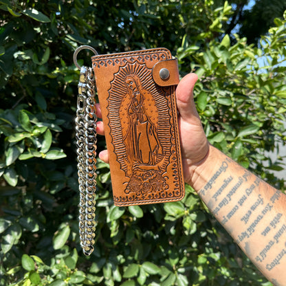 Virgin Mary Long Biker/Trucker Wallet